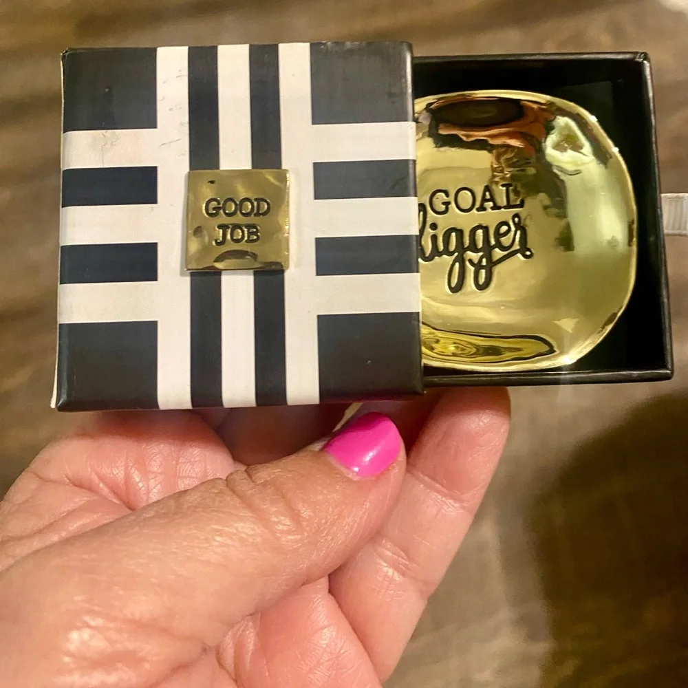 Inspiration Trinket Dish Good Job Gold Digger Trinket Tray